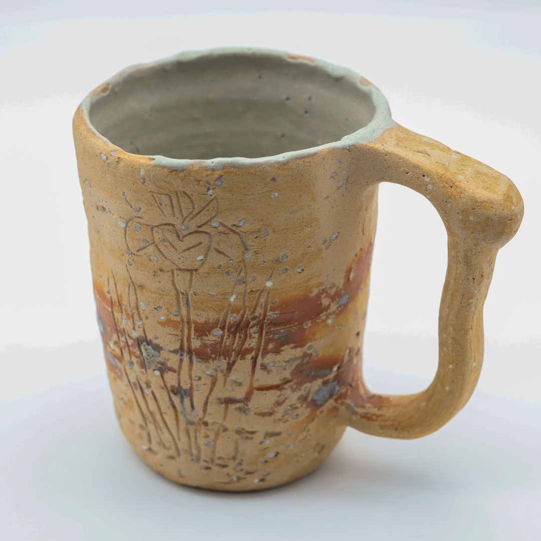 【水野正善】火襷マグカップ 細 大