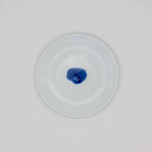 【おおむら美土里】椿図煎餅皿