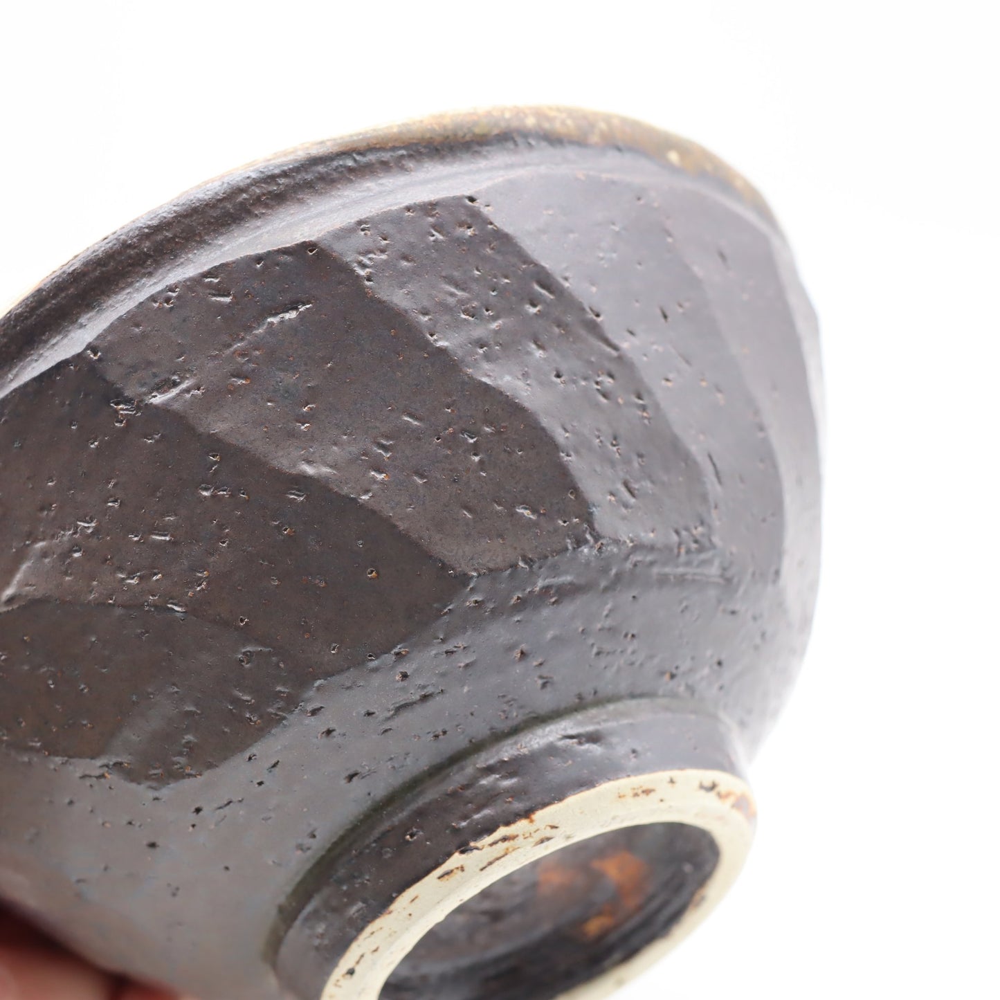 小峰尚 黒釉面取飯碗 大 - 碗・飯碗 | 益子焼 陶庫