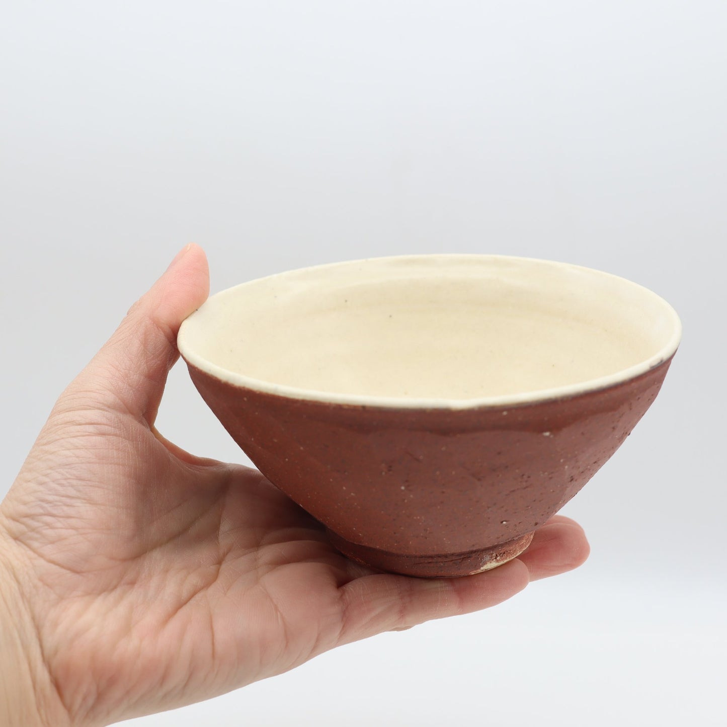 小峰尚 赤化粧飯碗飯碗 大 - 碗・飯碗 | 益子焼 陶庫