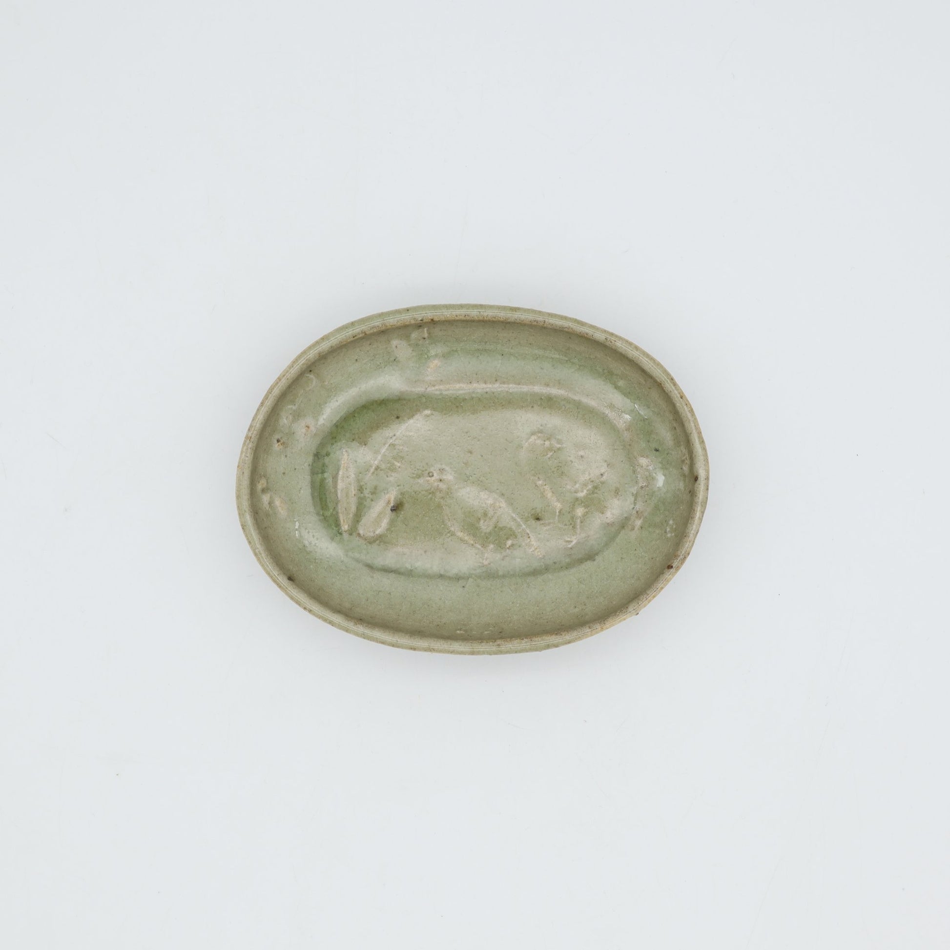 饗庭孝昌 青磁楕円皿 - 角皿・楕円皿 | 益子焼 陶庫