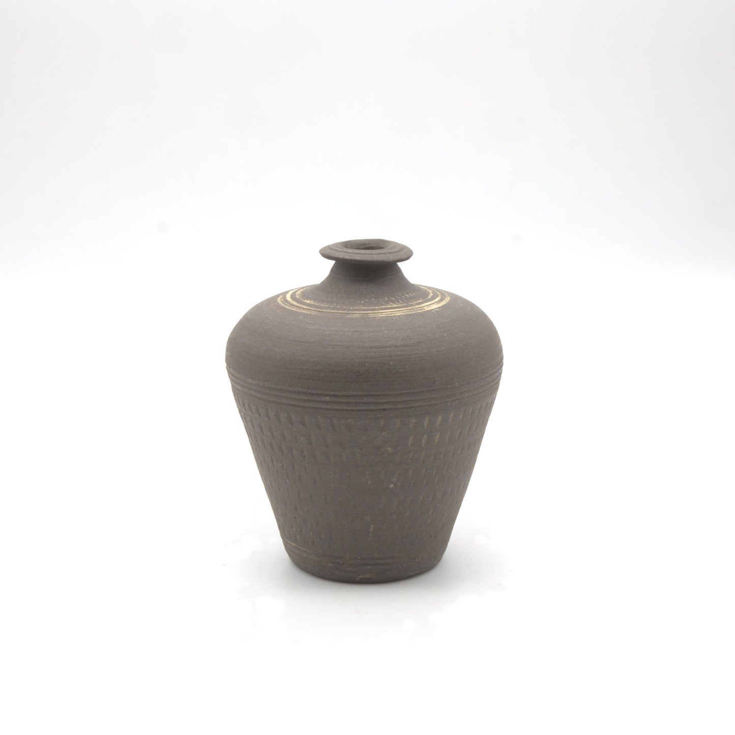 荻野善史 象嵌小壺 - 花器・壺 | 益子焼 陶庫