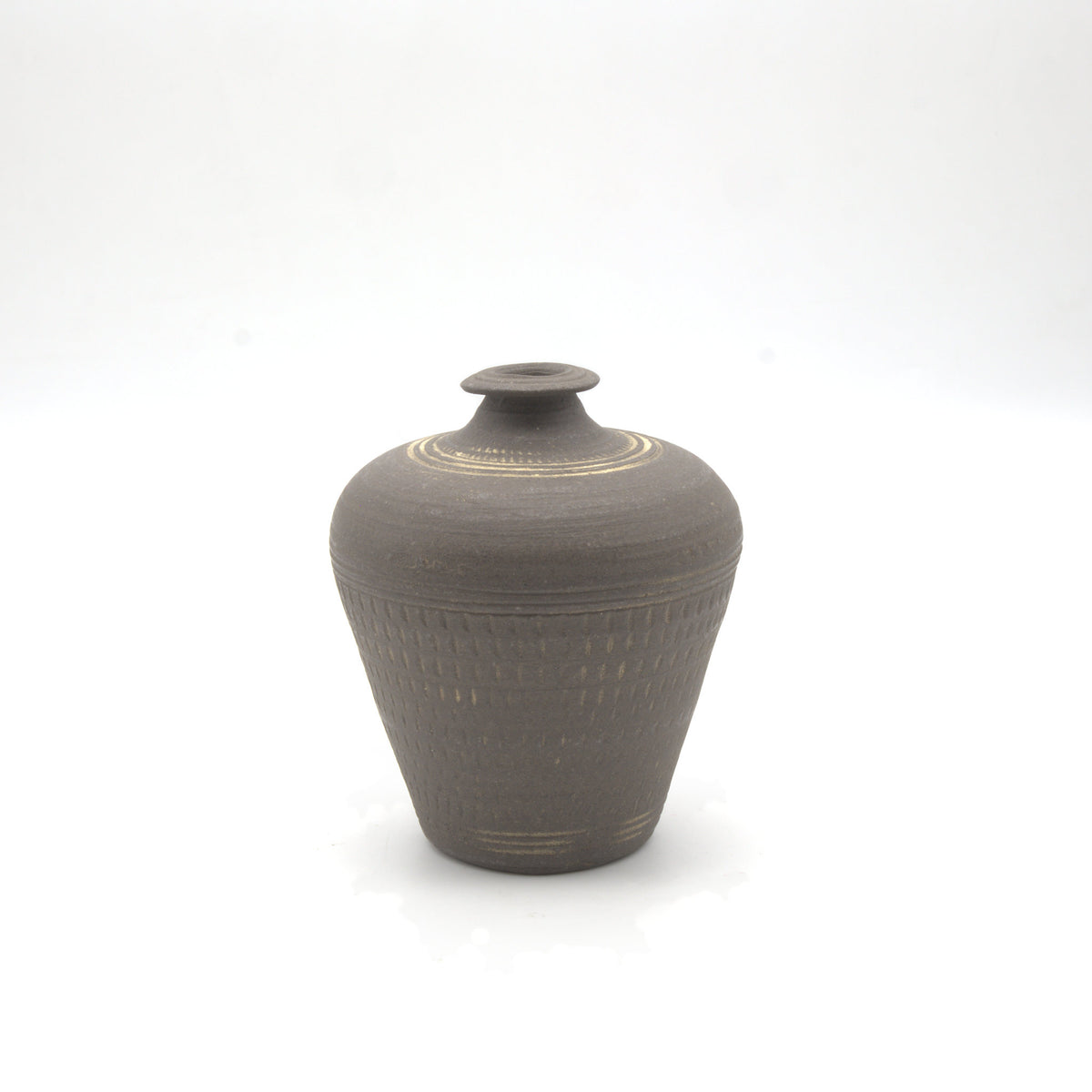 荻野善史 象嵌小壺 - 花器・壺 | 益子焼 陶庫