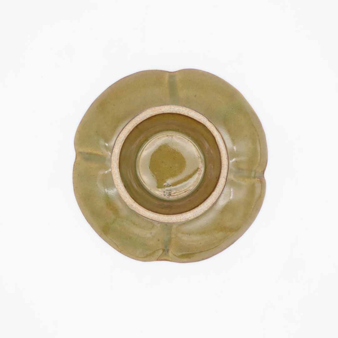 笠原良子 飴釉4寸高台皿 - その他 | 益子焼 陶庫