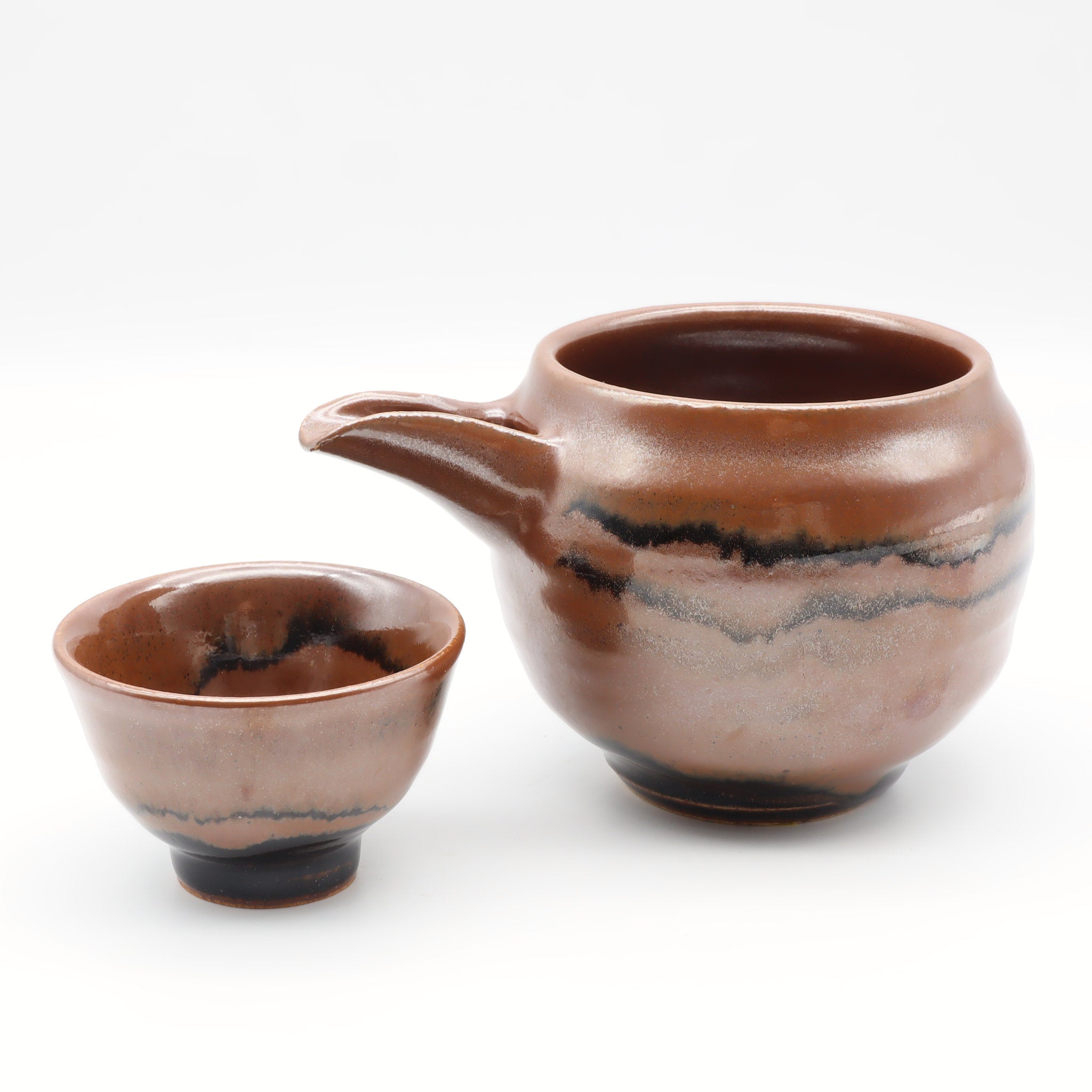 陶庫】益子焼オンラインショップ ｜萩原芳典-柿釉窯変茶碗 – 【陶庫