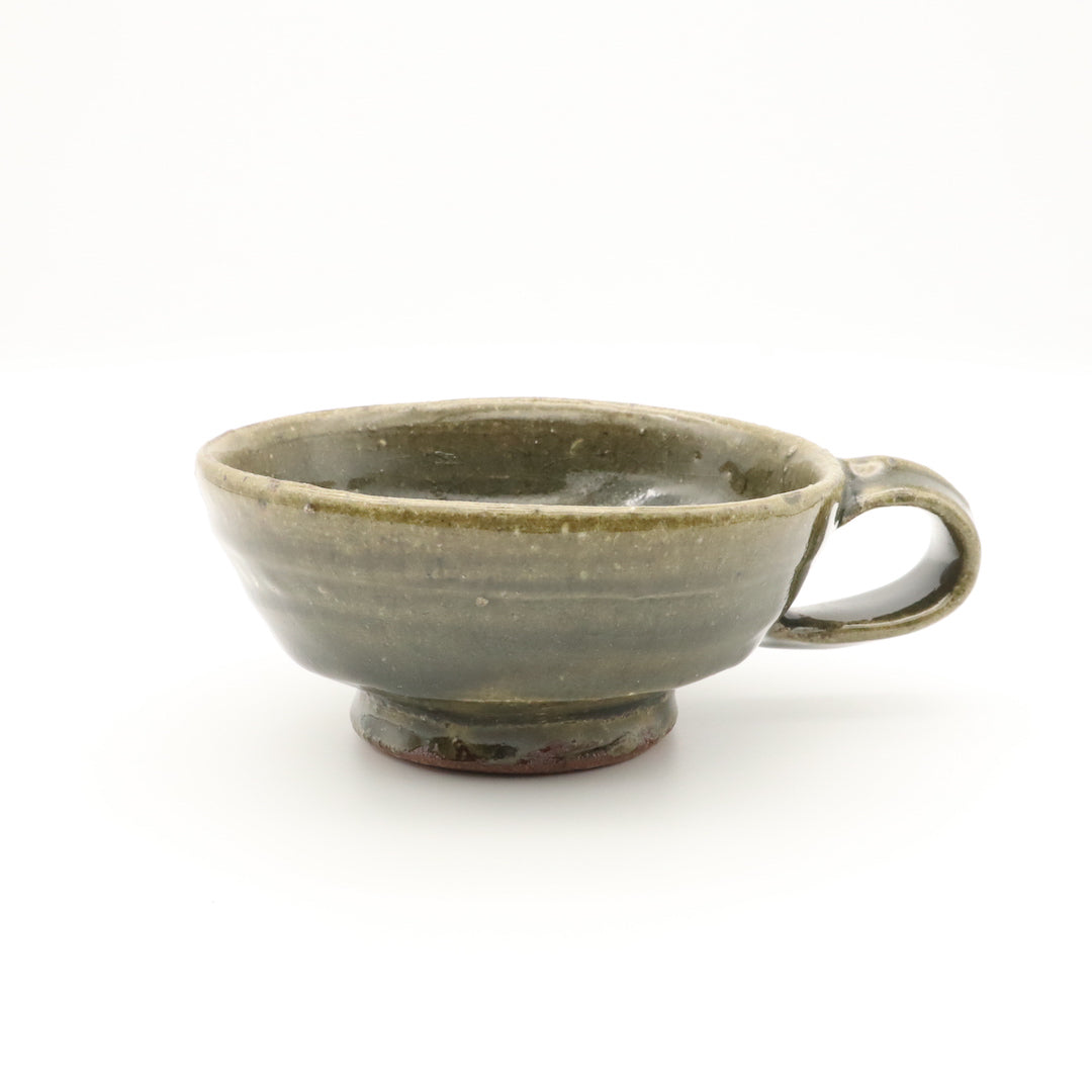 [Masaho Ono] Ash glaze soup cup