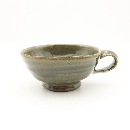 [Masaho Ono] Ash glaze soup cup