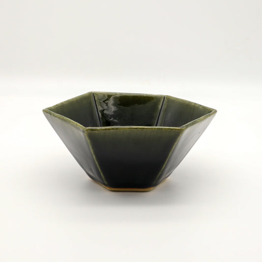 [Yaguchi Keiji] Large hexagonal bowl, gosu