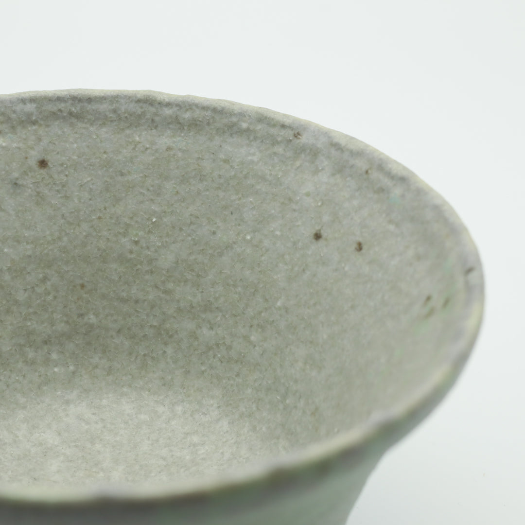 【水野正善】白釉茶碗