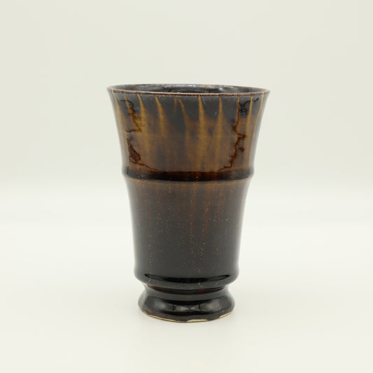 [Yoshinori Hagiwara] Black Glazed Free Cup