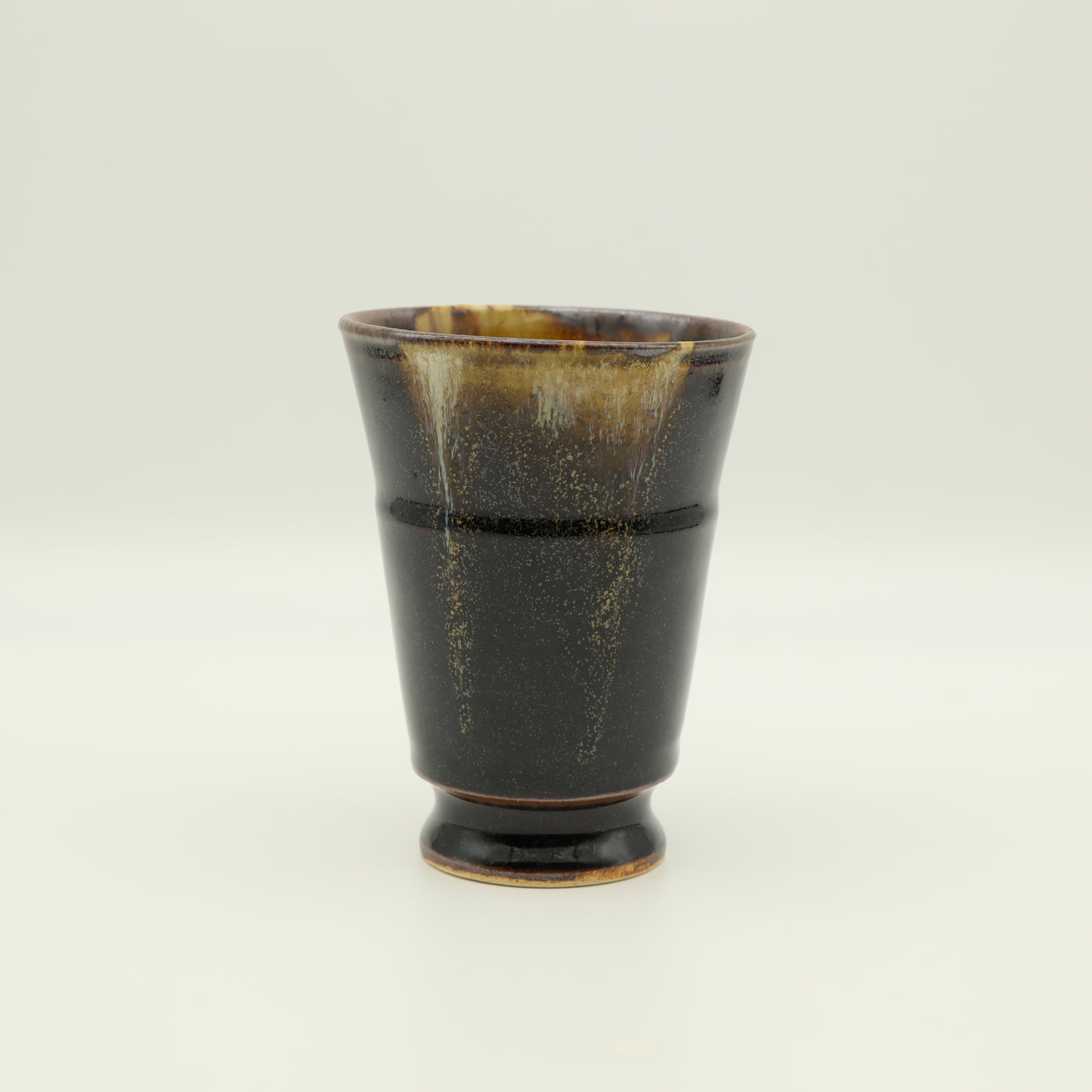 [Yoshinori Hagiwara] Black Glazed Free Cup