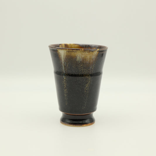 [Yoshinori Hagiwara] Black Glazed Free Cup
