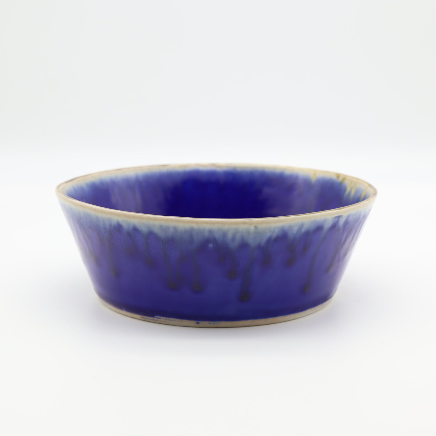 [Saito Osamu] Blue glazed round bowl