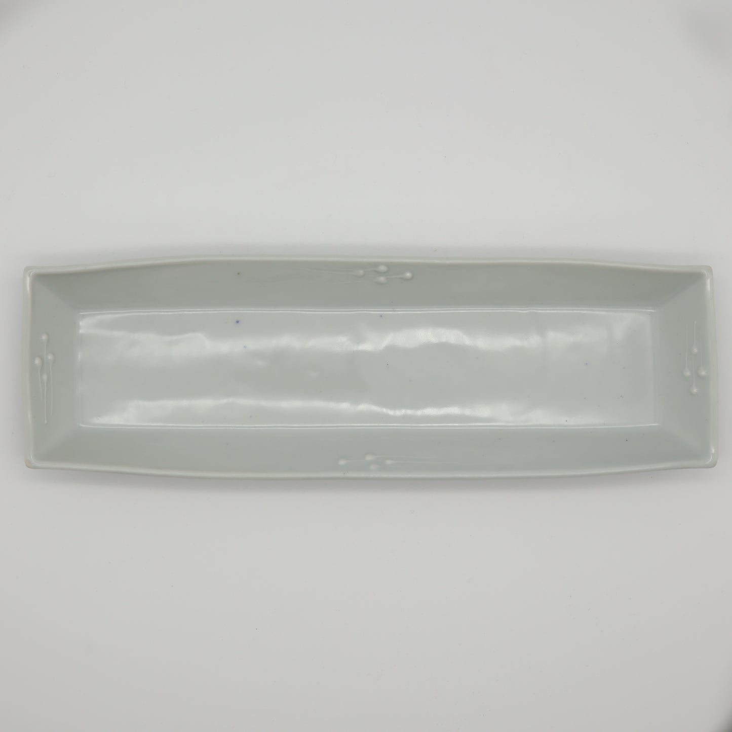 [Saito Osamu] White porcelain Icchin rectangular bowl