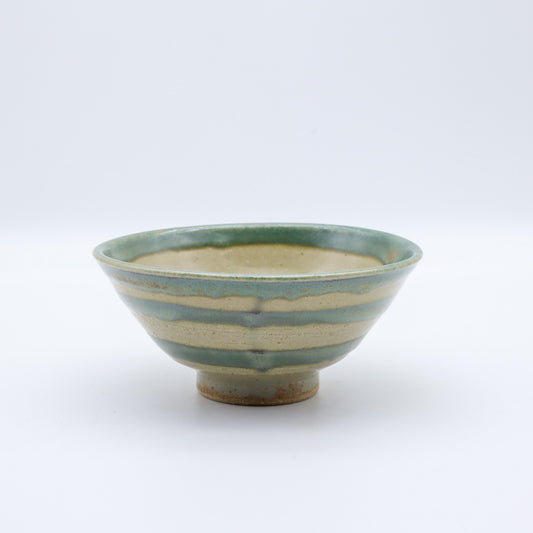 [Masataka Otsuka] Celadon glazed rice bowl, large