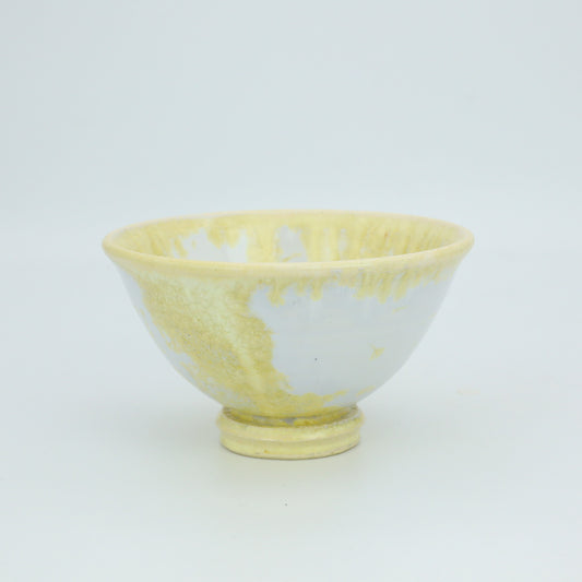 [Kazumi Mita] Crystal Glazed Rice Bowl, Small, White