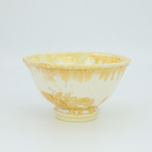 [Kazumi Mita] Crystal Glazed Rice Bowl, Small, Amber