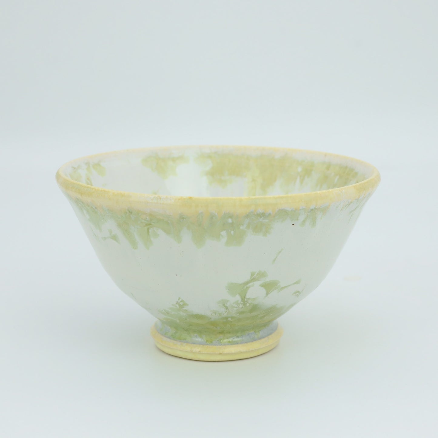 [Kazumi Mita] Crystal Glazed Rice Bowl, Small, Mint
