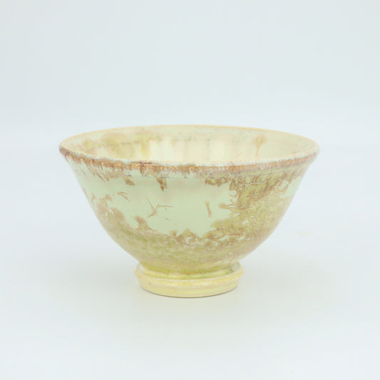 [Kazumi Mita] Crystal Glazed Rice Bowl, Small, Olive