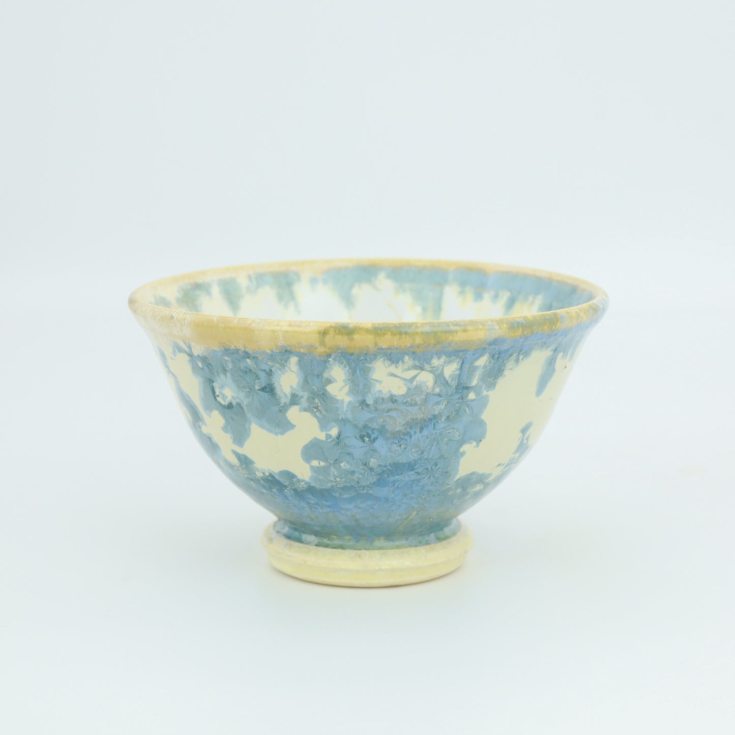 [Kazumi Mita] Crystal Glazed Rice Bowl, Small, Blue