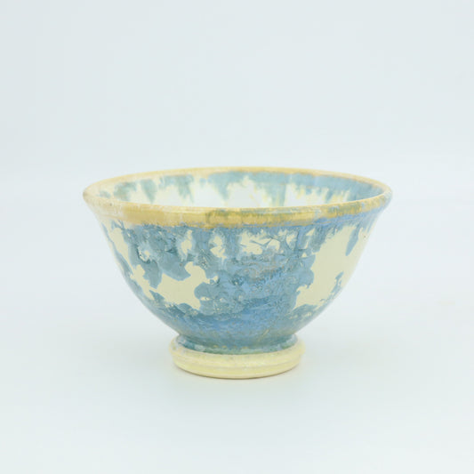 [Kazumi Mita] Crystal Glazed Rice Bowl, Small, Blue