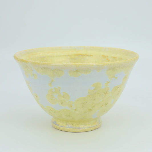 [Kazumi Mita] Crystal Glazed Rice Bowl, Large, White