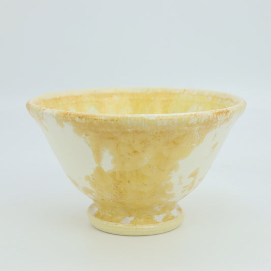 [Kazumi Mita] Crystal Glazed Rice Bowl, Large, Amber