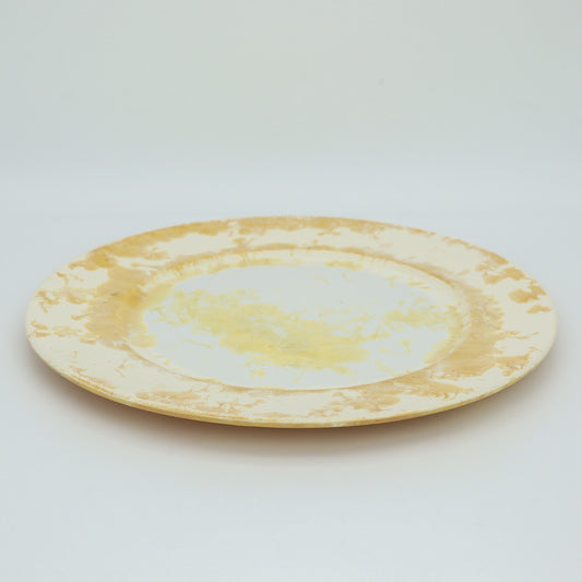 [Kazumi Mita] Western-style plate, amber