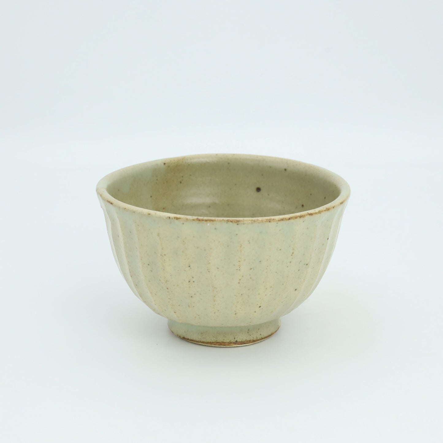 [Yoshiko Kasahara] Ground glaze cafe au lait bowl