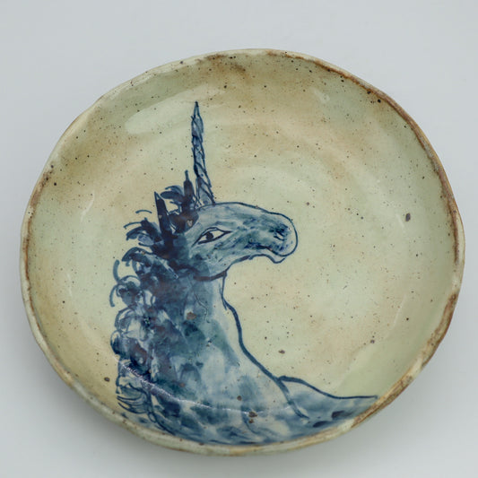 [Yuko Ono] 6-inch plate, unicorn