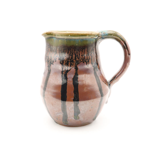[Aiba Takamasa] Persimmon glaze pitcher