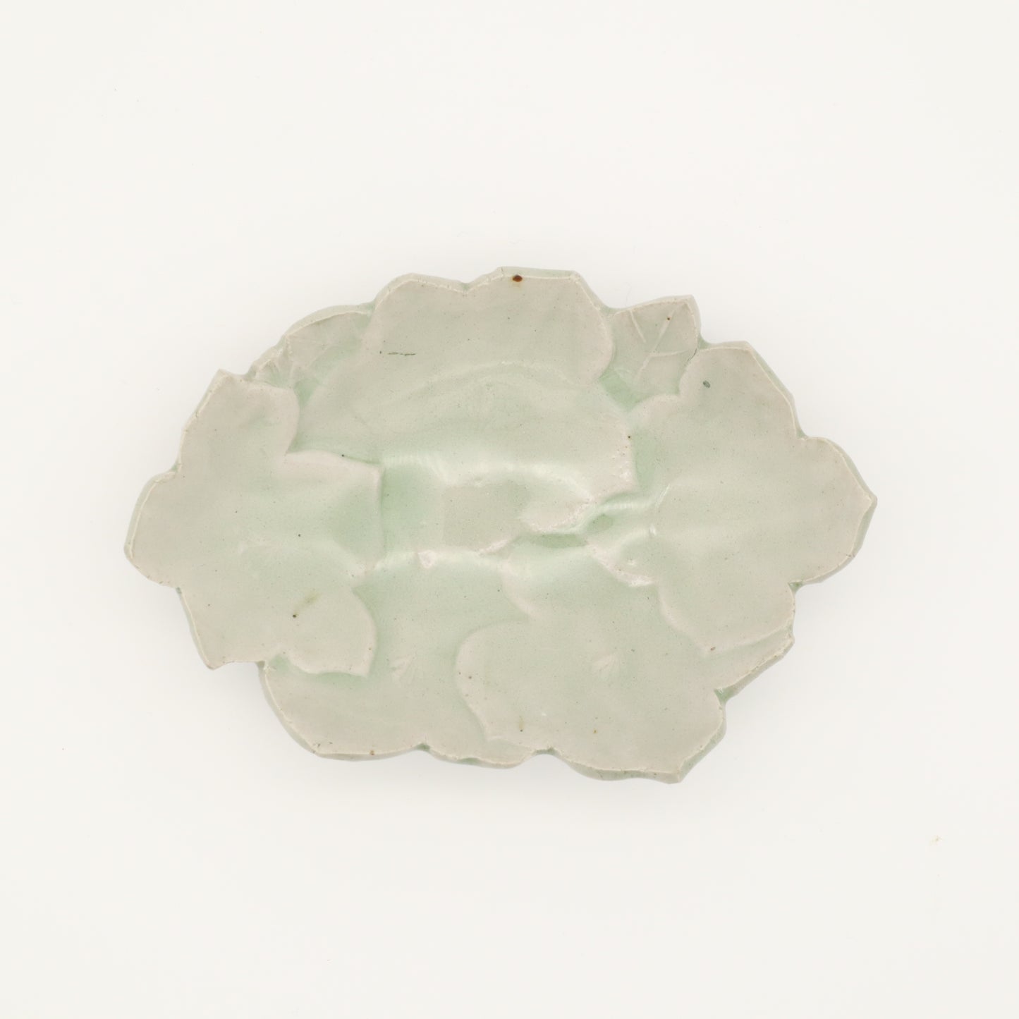 [Aiba Takamasa] Celadon gentian dish with base