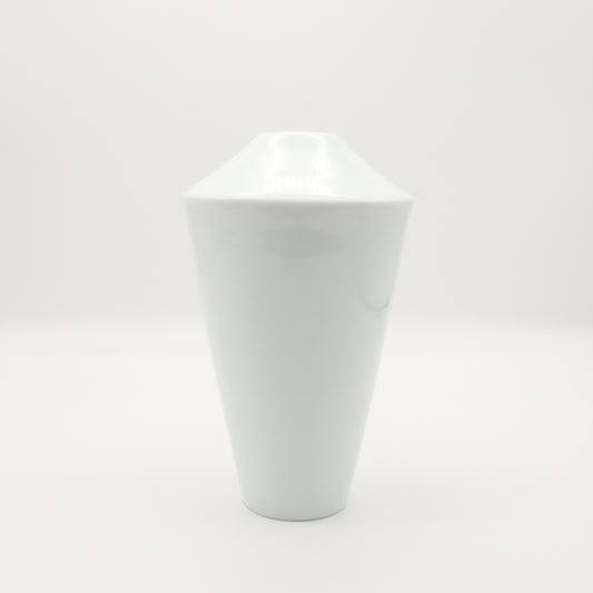 [Omura Midori] Ash-glazed white porcelain vase