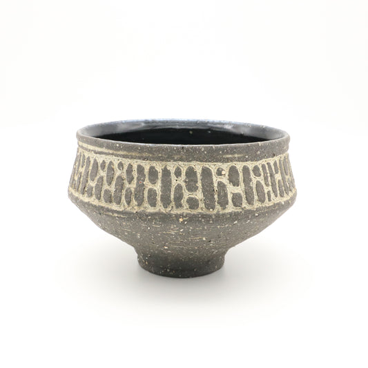 [Ogino Yoshifumi] Inlaid tea bowl