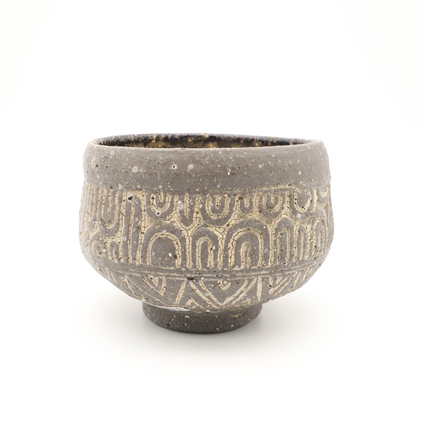 [Ogino Yoshifumi] Inlaid tea bowl